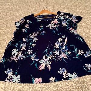 Lane Bryant navy blouse size 22